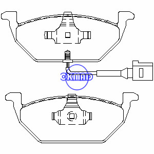 AUDI A3 SEAT CORDOBA TOLEDO SKODA OCTAVIA VW Bora BEETLE Golf Brake pad FMSI:7635-D768 OEM:1J0-698-151 FDB1094 TRW:GDB1287 WVA:21974 23130, FF1094